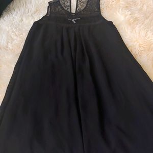 BCBGeneration XS Black Pleated Summer Minidress